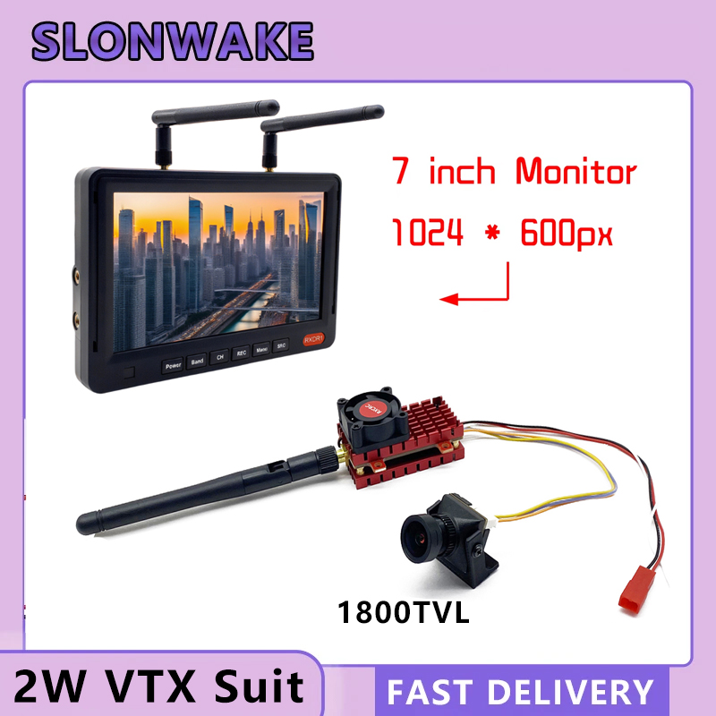 SLONWAKE 5.8G 2W VTX FPV 1800T - đánh giá và giá Drone Racing Camera